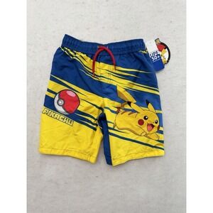 Pokemon Pikachu Swim Trunks Boys 7 UPF 50+ NEW WITH TAGS